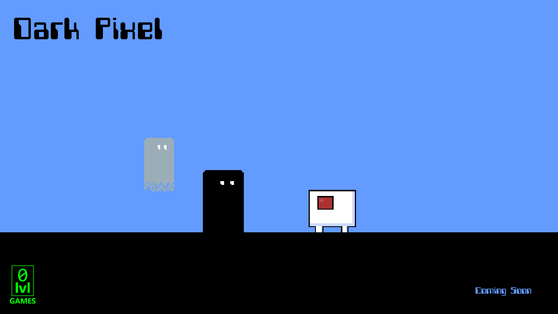 The Dark Pixel faces off against an A.I. agent while an ancestral ghost looks on.